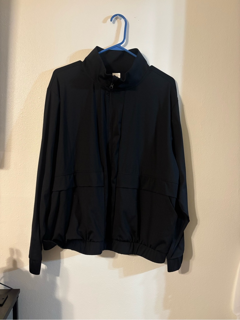 Black Women's travel Lightweight Zip-Front Jacket
